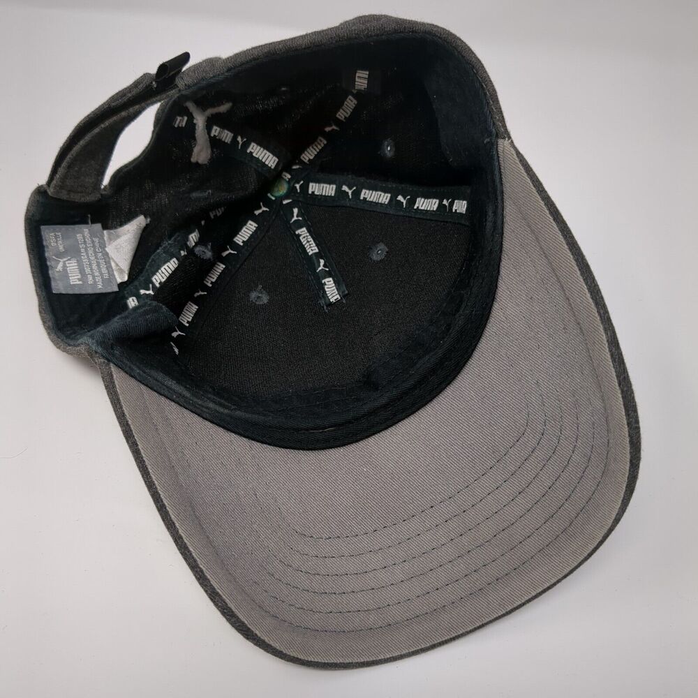 Puma Strapback Hat Gray Osfa Solid Adjustable Emb… - image 6